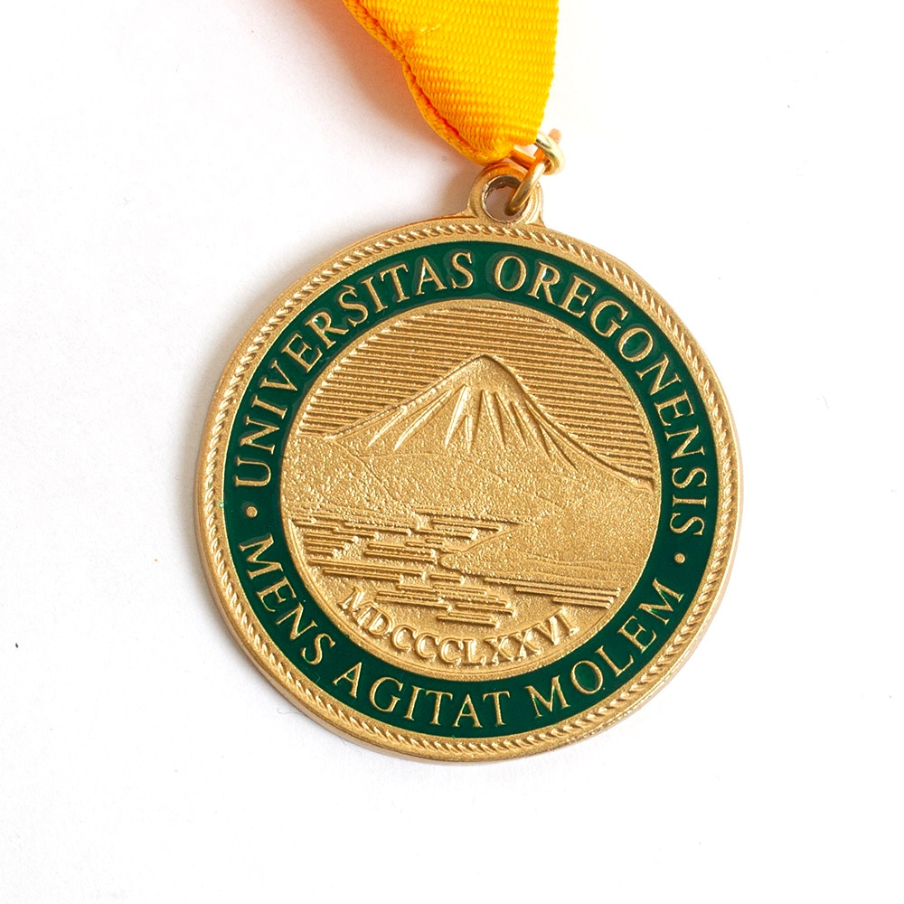 Oregon Seal, Honor Medallion, Metal, Grad, Latin Honors, Medallion, 116869, Gold